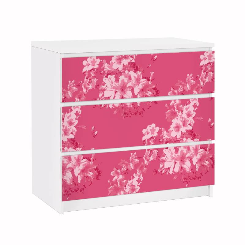 Möbelfolie für IKEA Malm Antikes Blumenmuster