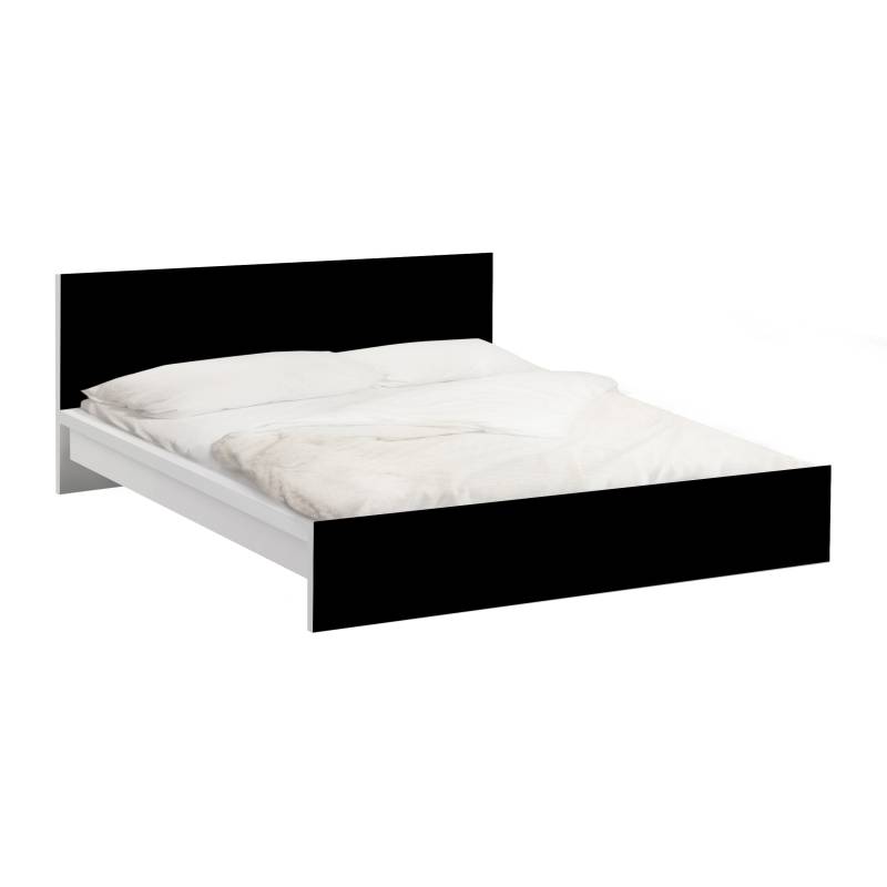 Möbelfolie für IKEA Malm Bett 140 cm Breite Colour Black