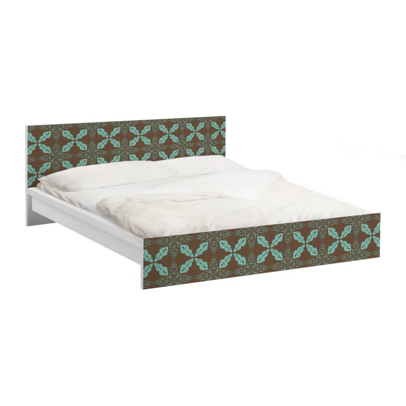 Möbelfolie für IKEA Malm Bett 140 cm Breite Marokkanisches Ornament