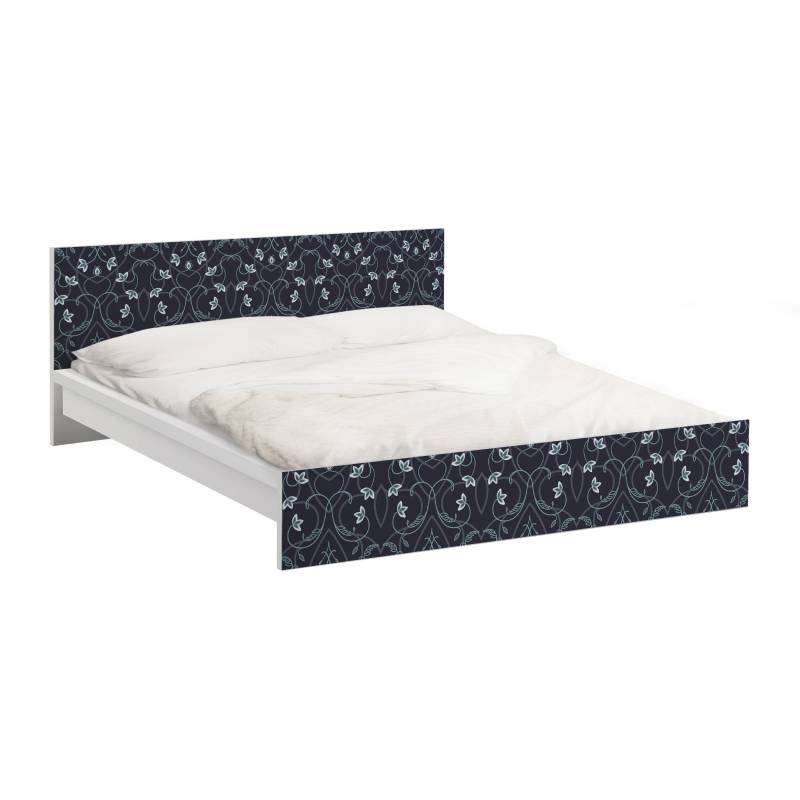 Möbelfolie für IKEA Malm Blumen Ornament Fantasie