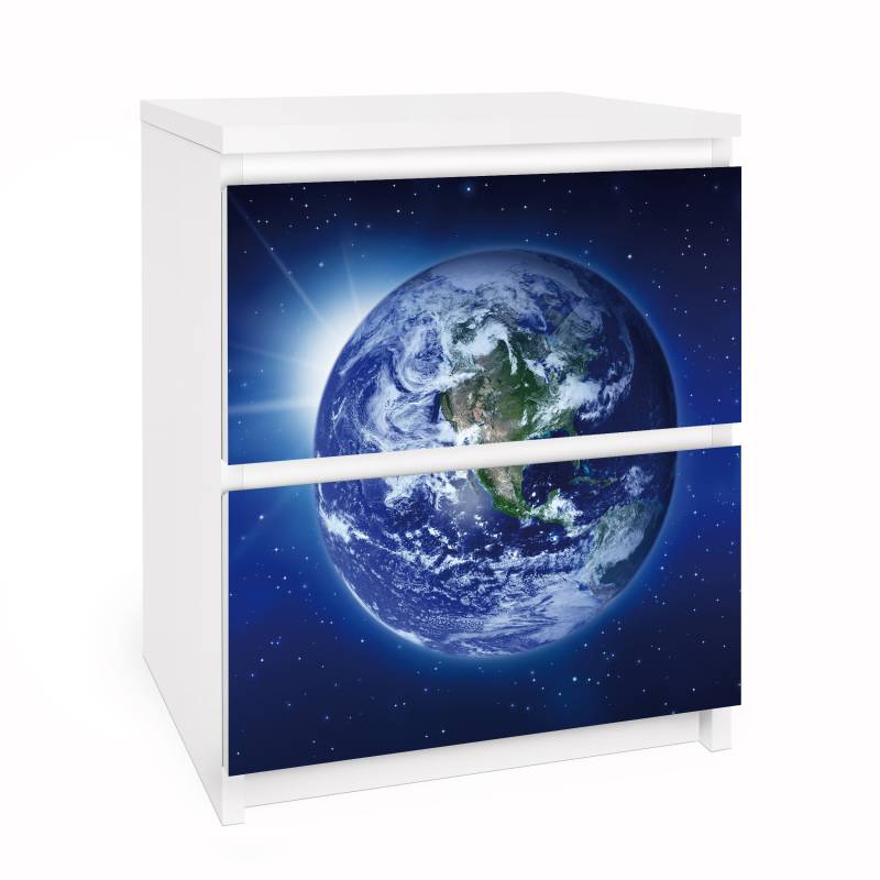 Möbelfolie für IKEA Malm Kommode 2 Schubladen No.217 MOTHER EARTH