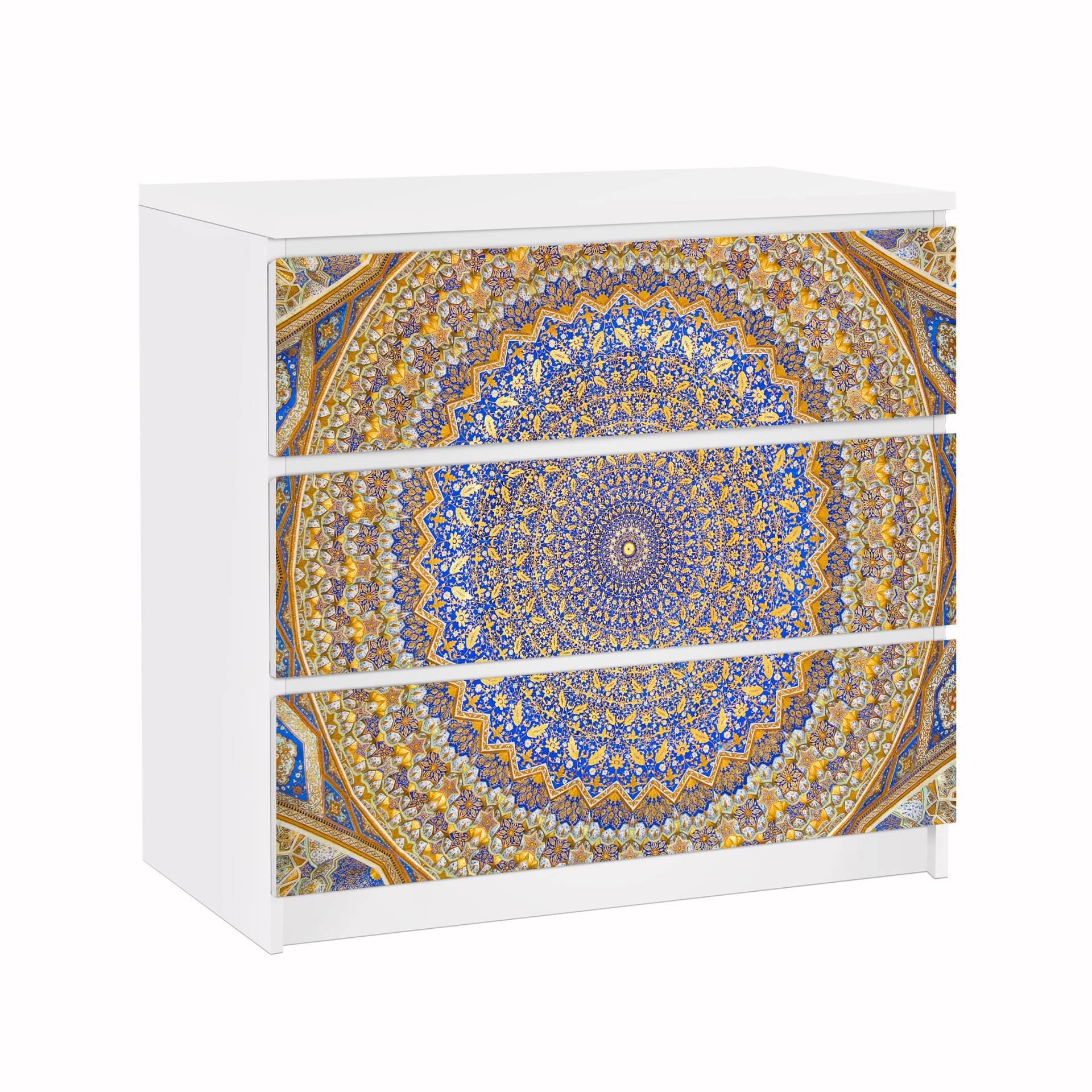 Möbelfolie für IKEA Malm Kommode 3 Schubladen Dome of the Mosque