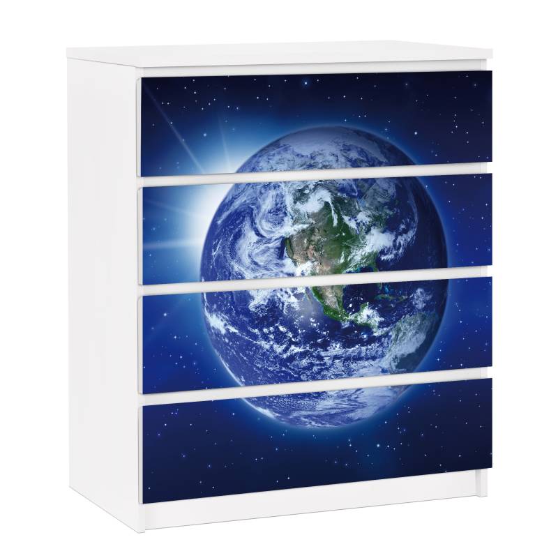 Möbelfolie für IKEA Malm Kommode 4 Schubladen No.217 MOTHER EARTH