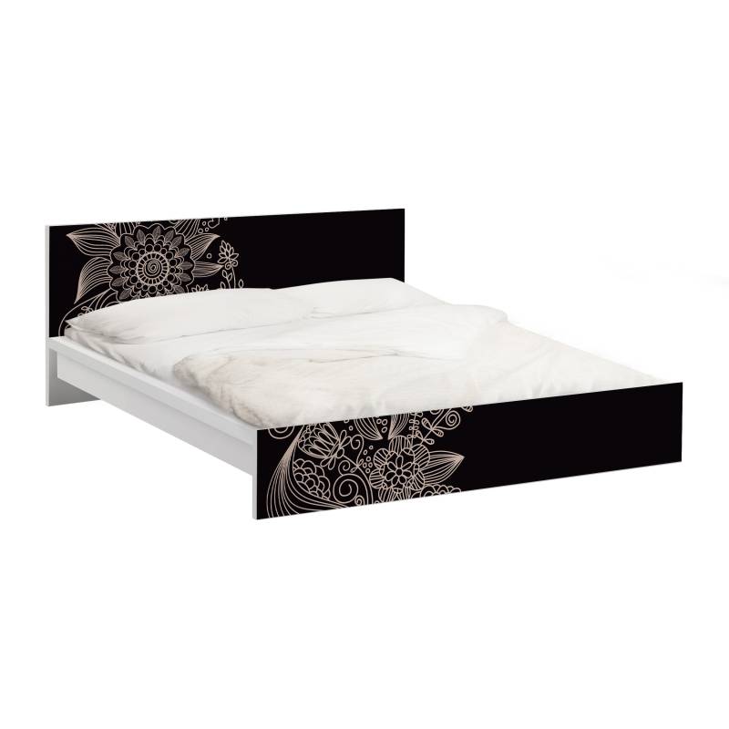Möbelfolie für IKEA Malm Lovely Floral Background