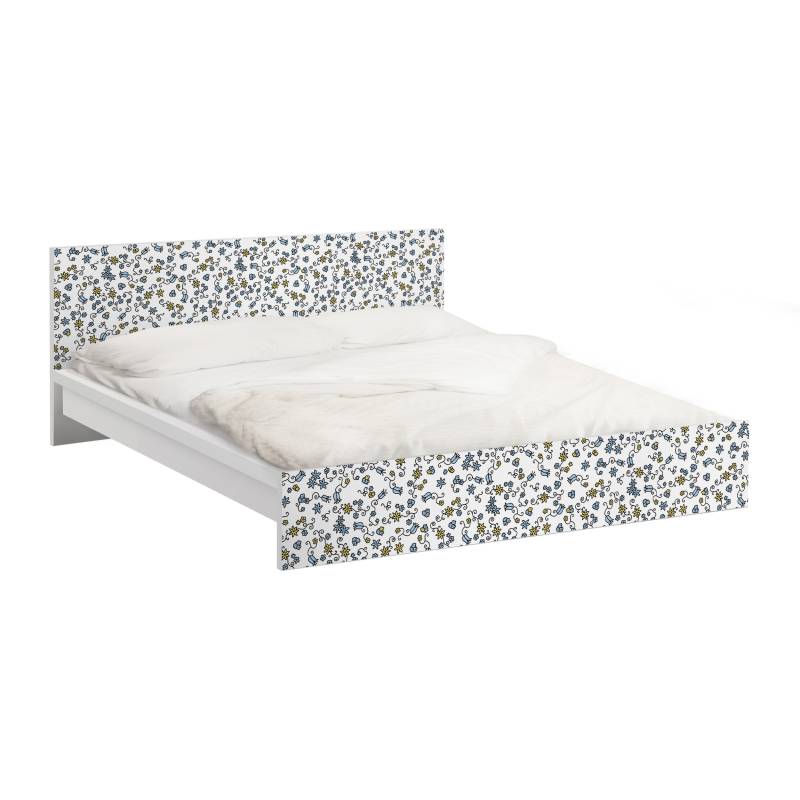 Möbelfolie für IKEA Malm Mille Fleurs Blumenmuster