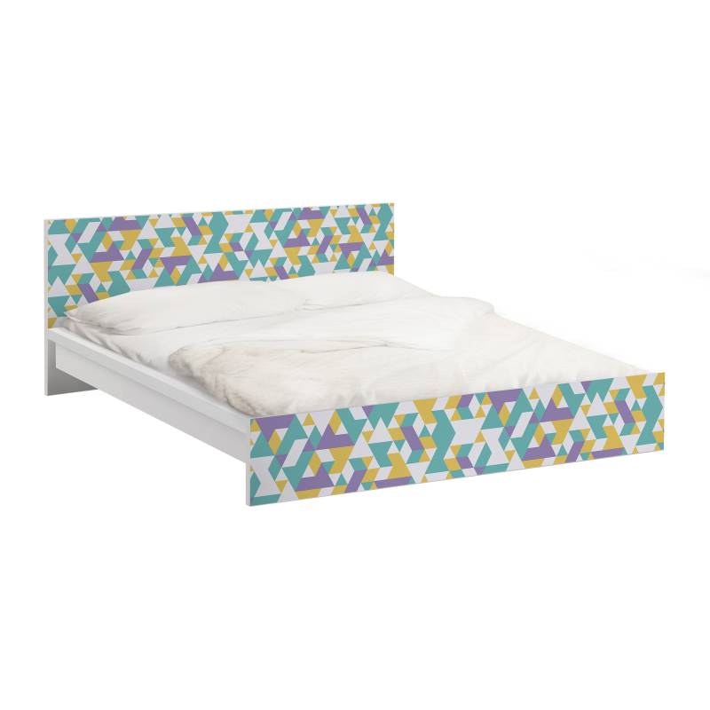 Möbelfolie für IKEA Malm No.RY33 Lilac Triangles
