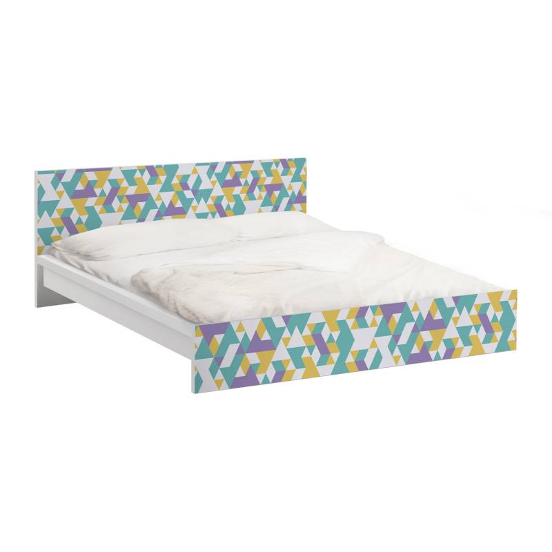Möbelfolie für IKEA Malm No.RY33 Lilac Triangles