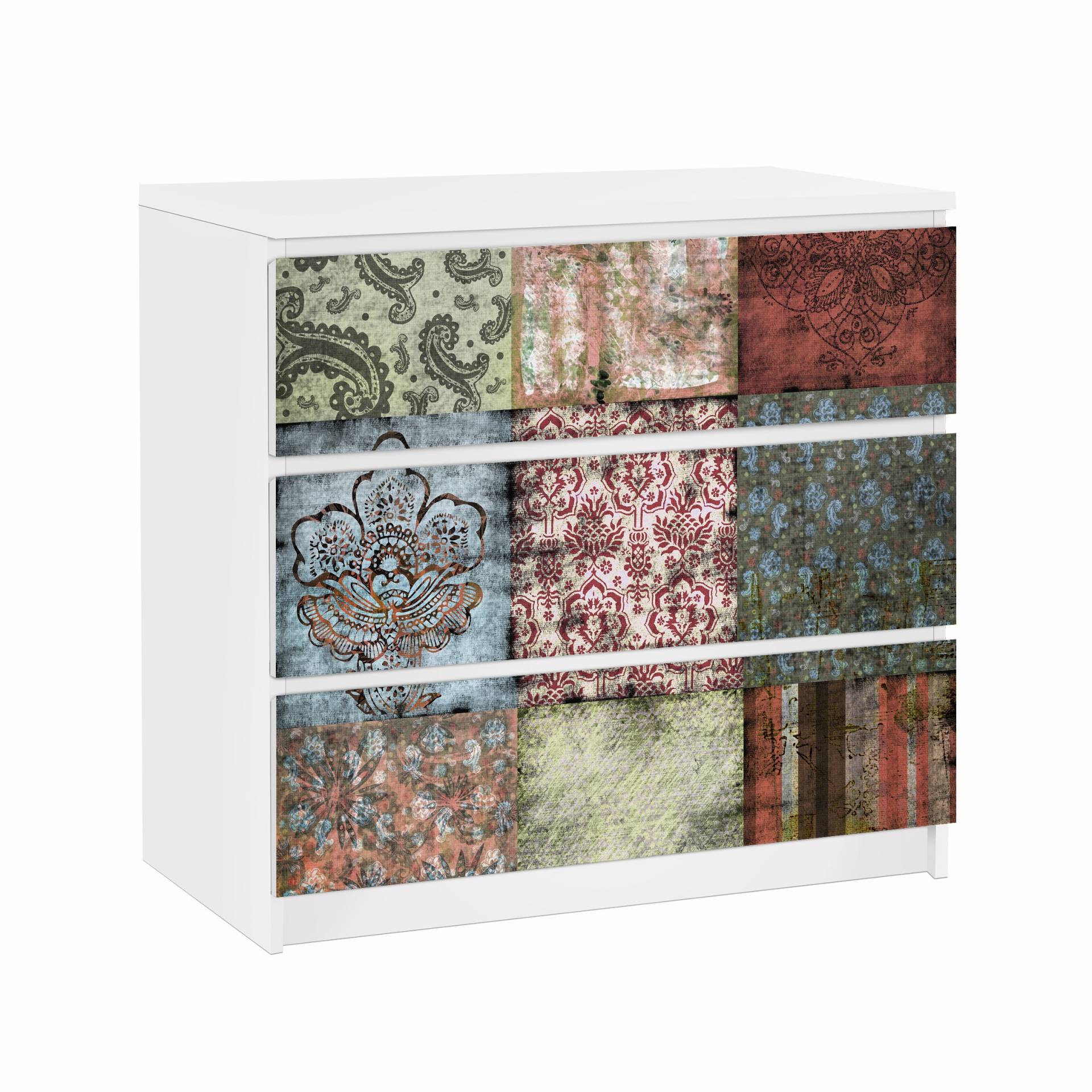 Möbelfolie für IKEA Malm Old Patterns