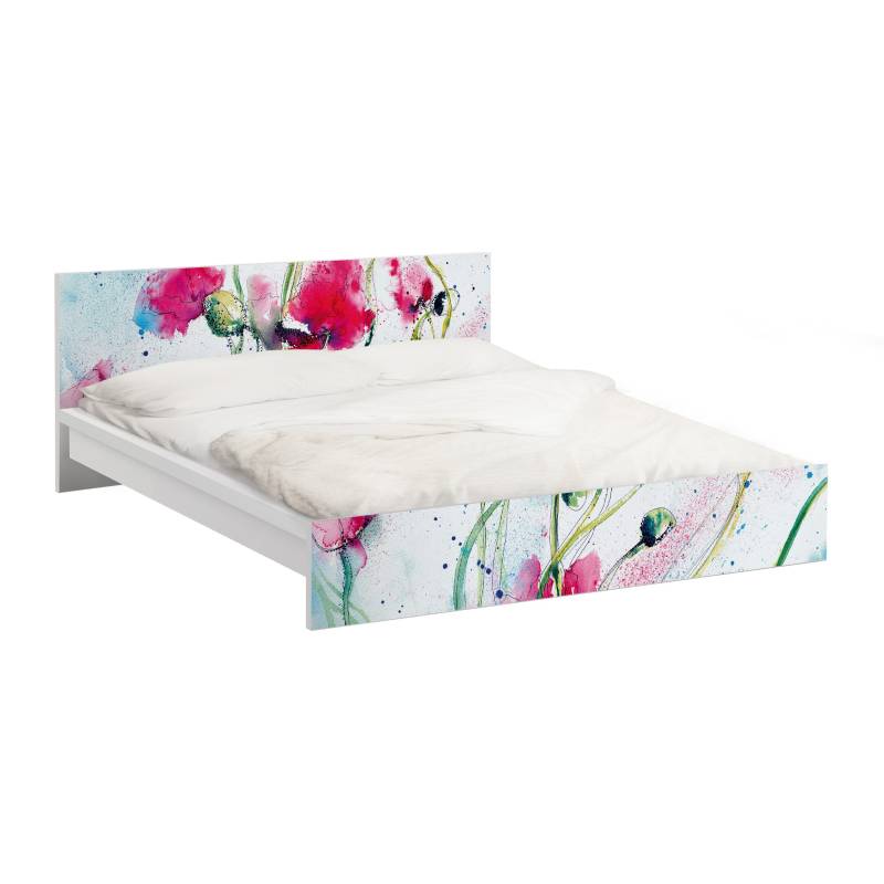 Möbelfolie für IKEA Malm Painted Poppies