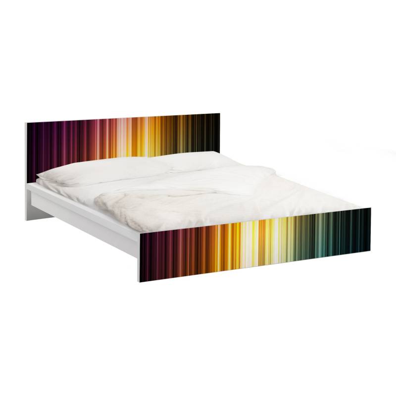 Möbelfolie für IKEA Malm Rainbow Light