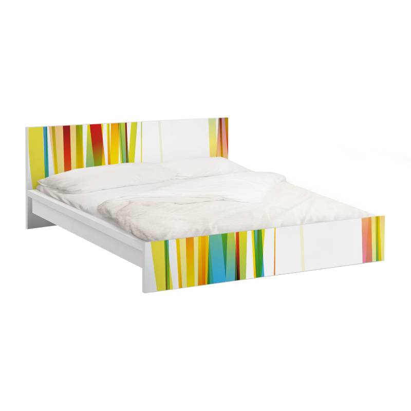 Möbelfolie für IKEA Malm Rainbow Stripes