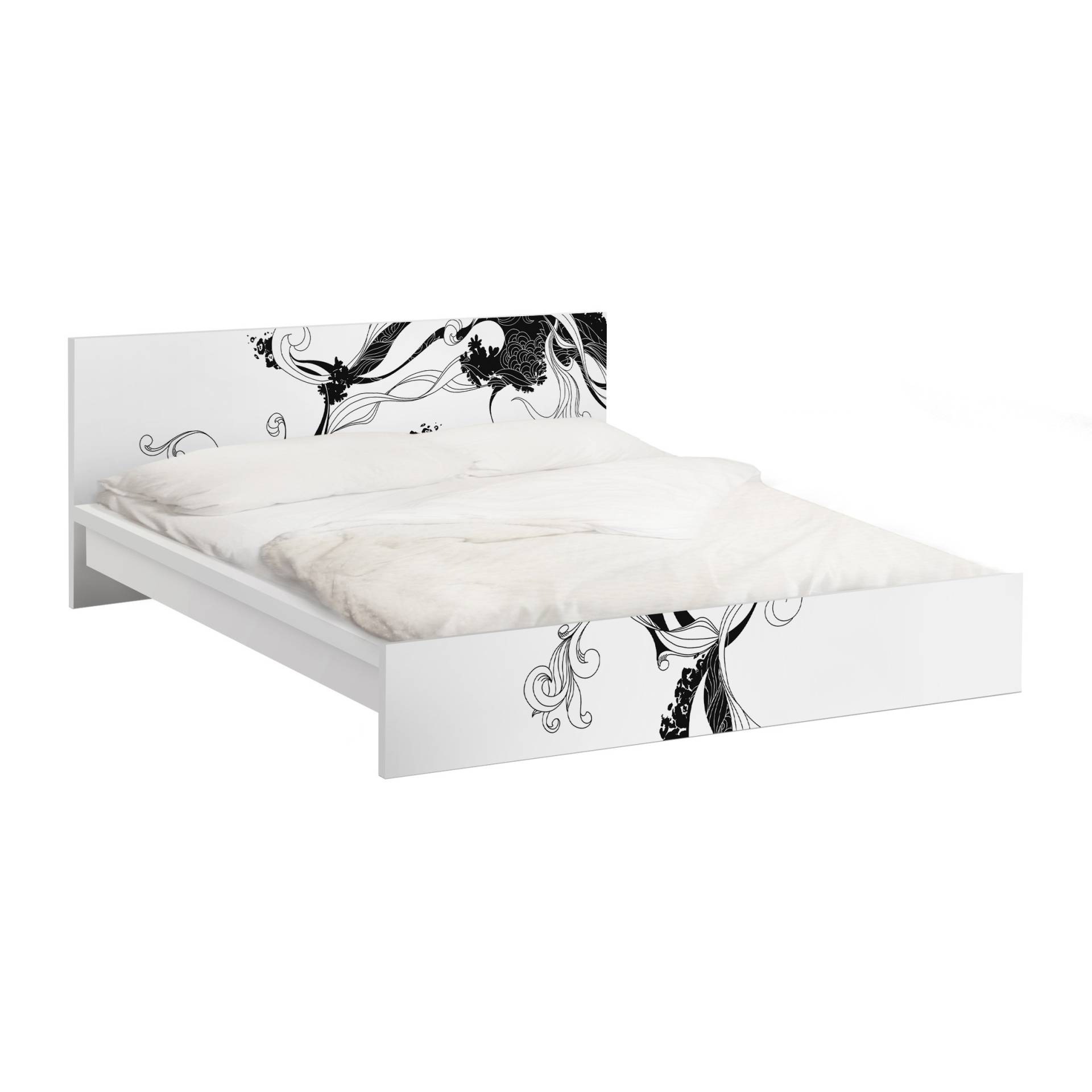 Möbelfolie für IKEA Malm Ranke in Tusche