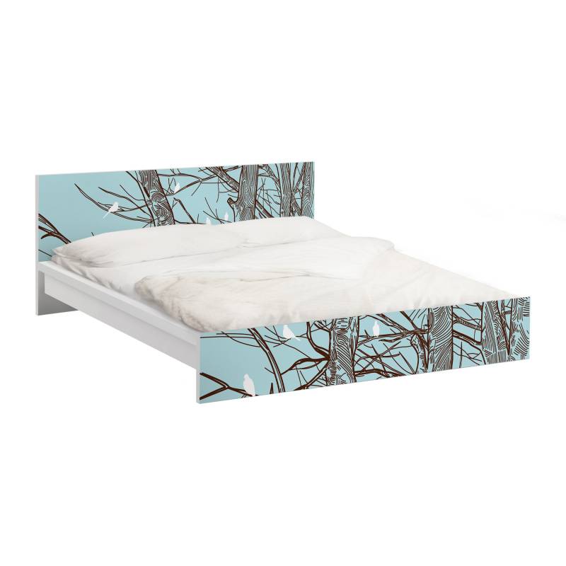 Möbelfolie für IKEA Malm Winterbäume