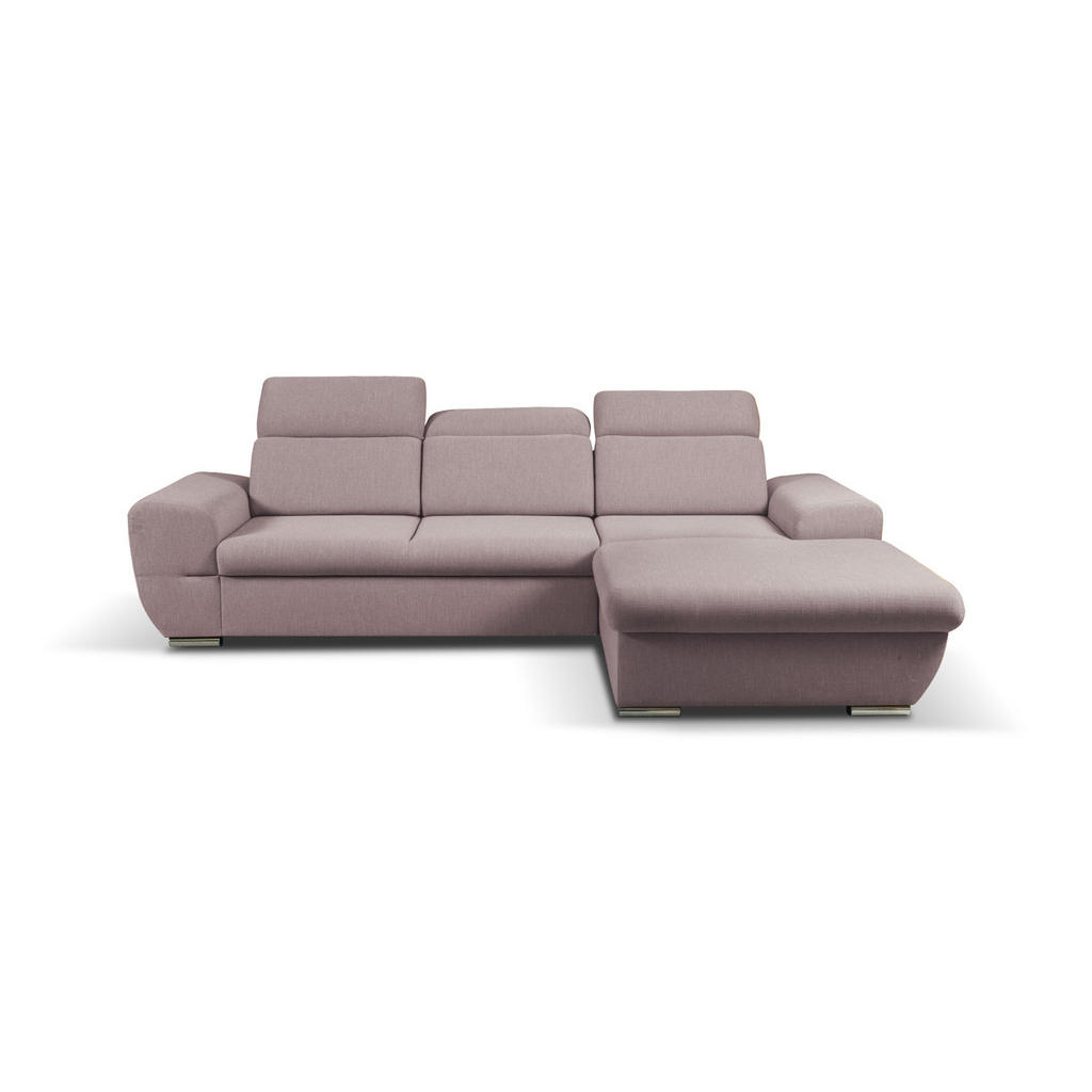Möblo Ecksofa, Rosa, Holzwerkstoff, 4-Sitzer, L-Form,L-Form, 281x183 cm, Wohnzimmer, Sofas & Couches, Wohnlandschaften, Ecksofas von Möblo