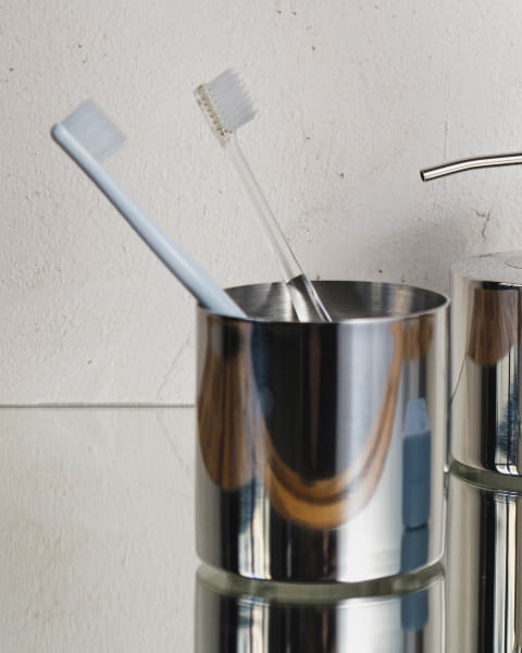 Möve Zahnbürstenhalter Deco - Farbe: silver - 829 - 8 x 8 cm
