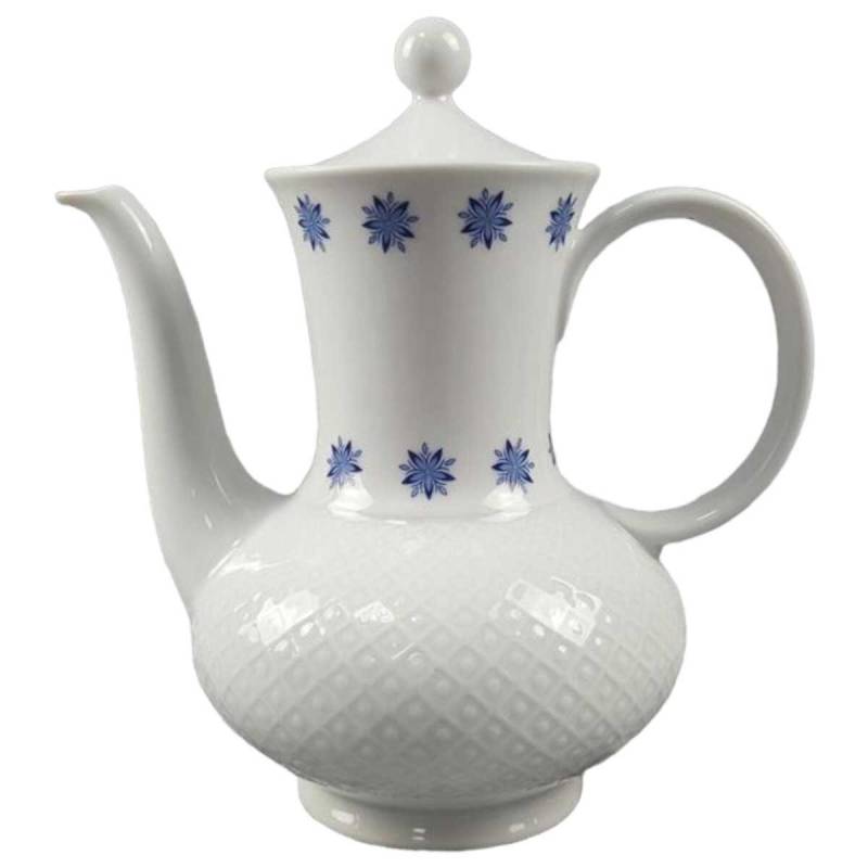 Kaffeekanne Mokkakanne 0,75 L Seltmann Weiden Annabell blaue Blume gebraucht - akzeptabel