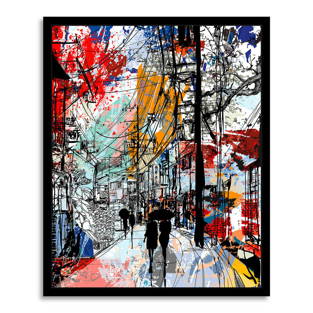 Monee Kunstdruck, Rot, Schwarz, Papier, Holzwerkstoff, rechteckig, 42x52 cm, glänzend, gerahmt, Bilder und Zubehör, Wandbilder, Gerahmte Bilder Monee Kunstdruck, Rot, Schwarz, Papier, Holzwerkstoff, rechteckig, 42x52 cm, glänzend, gerahmt, Bilder und Zubehör, Wandbilder, Gerahmte Bilder von Monee