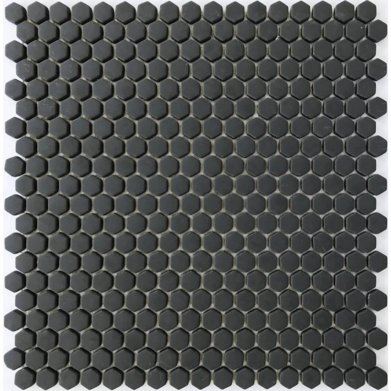 Mosaikmatte Cube 1 Glas Schwarz 29 cm x 29,5 cm
