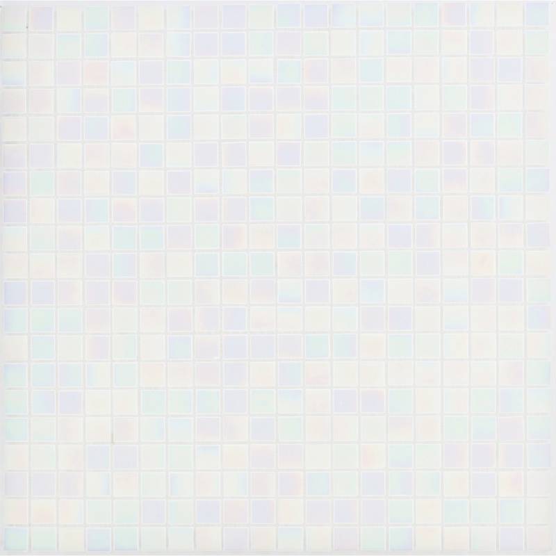 Mosaikmatte Glas Perlmutt Weiß 32,7 cm x 32,7 cm