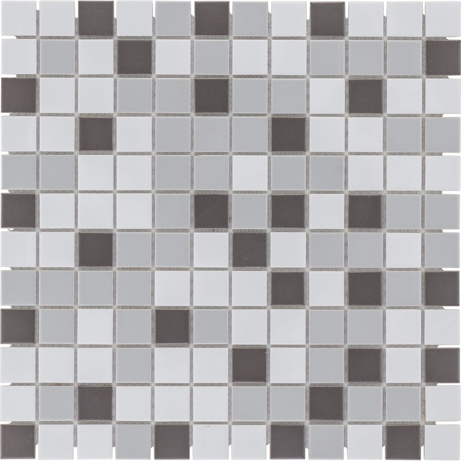 Mosaikmatte Keramik Antislip Grau-Mix 33 cm x 33 cm