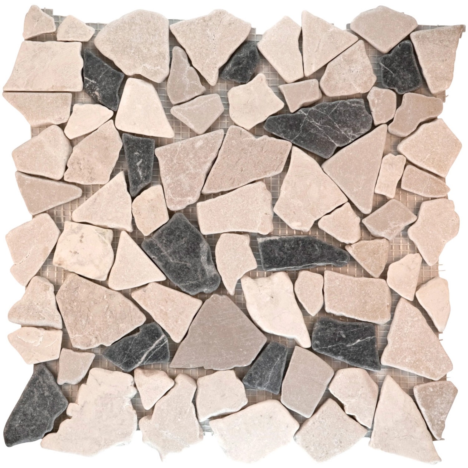 Mosaikmatte Polygonal Biancone Java 30 cm x 30 cm Mosaikmatte Polygonal Biancone Java 30 cm x 30 cm