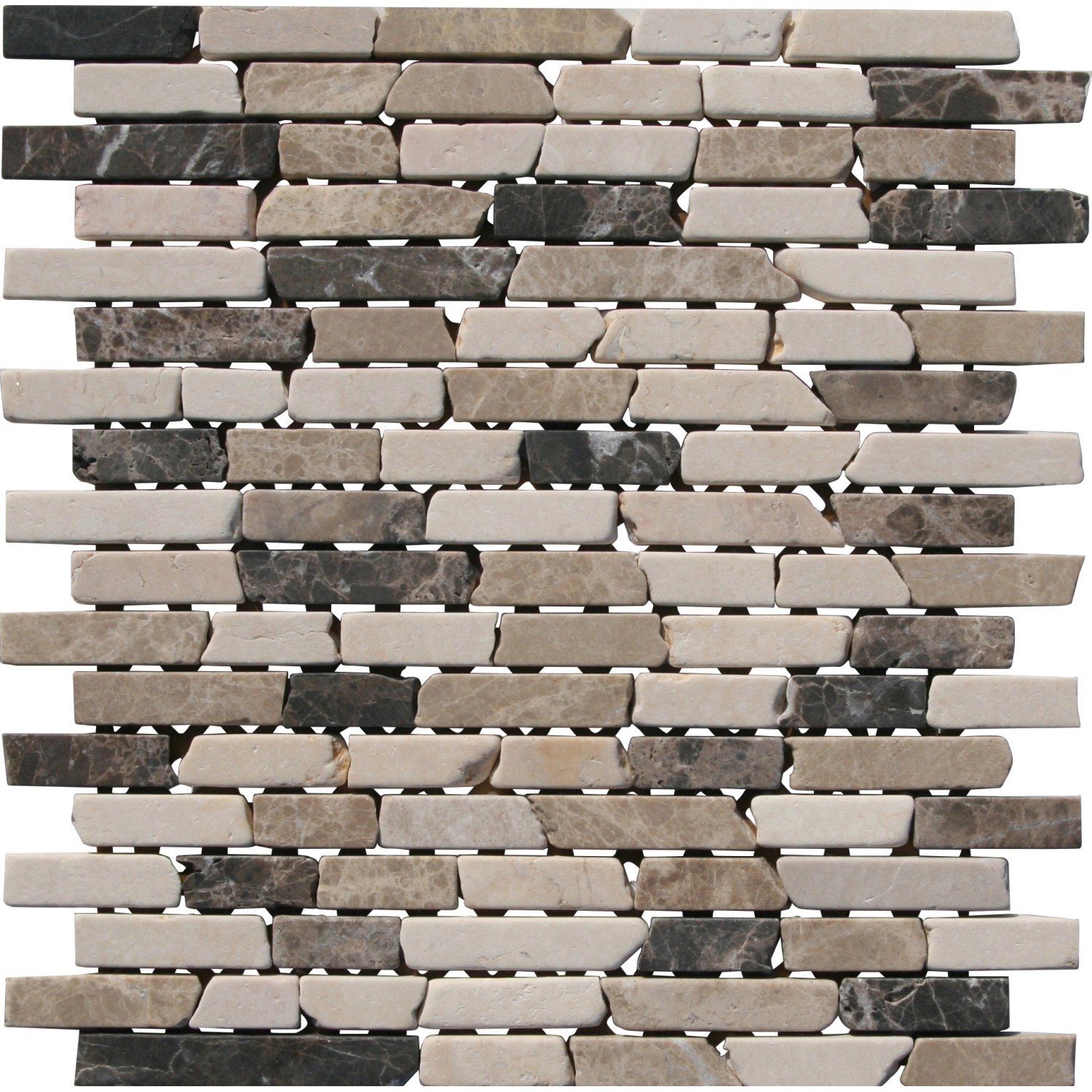 Mosaikmatte Stäbchen Emperador Sunny Beige 30,5 cm x 30,5 cm Mosaikmatte Stäbchen Emperador Sunny Beige 30,5 cm x 30,5 cm von -