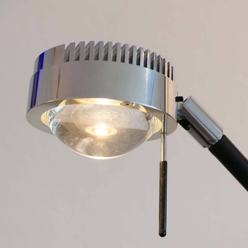 Movie M Tischleuchte, H: 54 - 67 cm höhenverstellbar, Schwarz & Chrom
