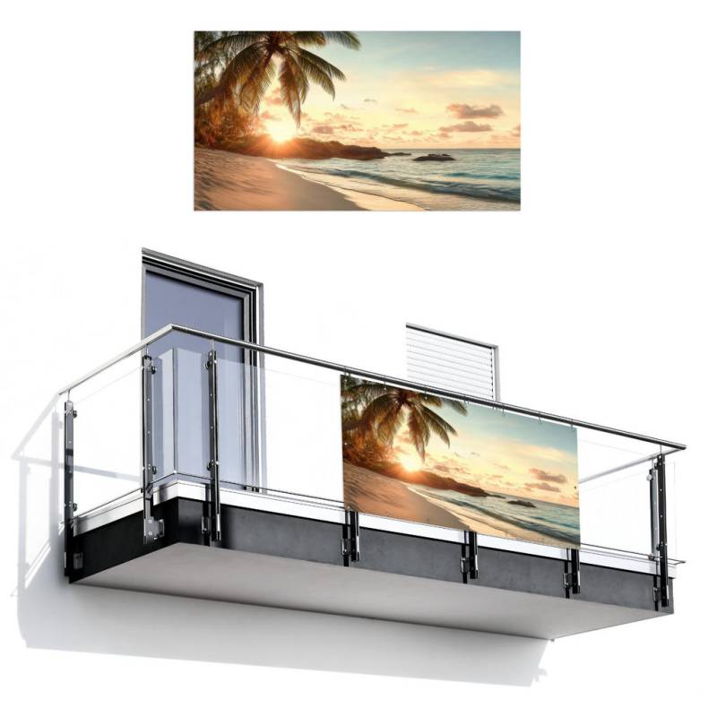 MuchoWow BALKON-SICHTSCHUTZ Samtahorn
