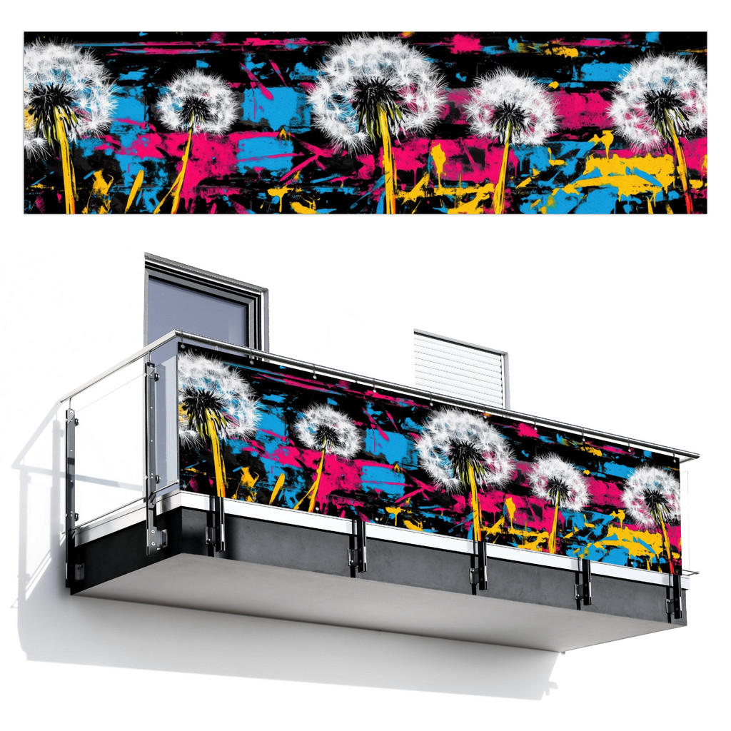 MuchoWow BALKON-SICHTSCHUTZ Schwarz MuchoWow BALKON-SICHTSCHUTZ Schwarz