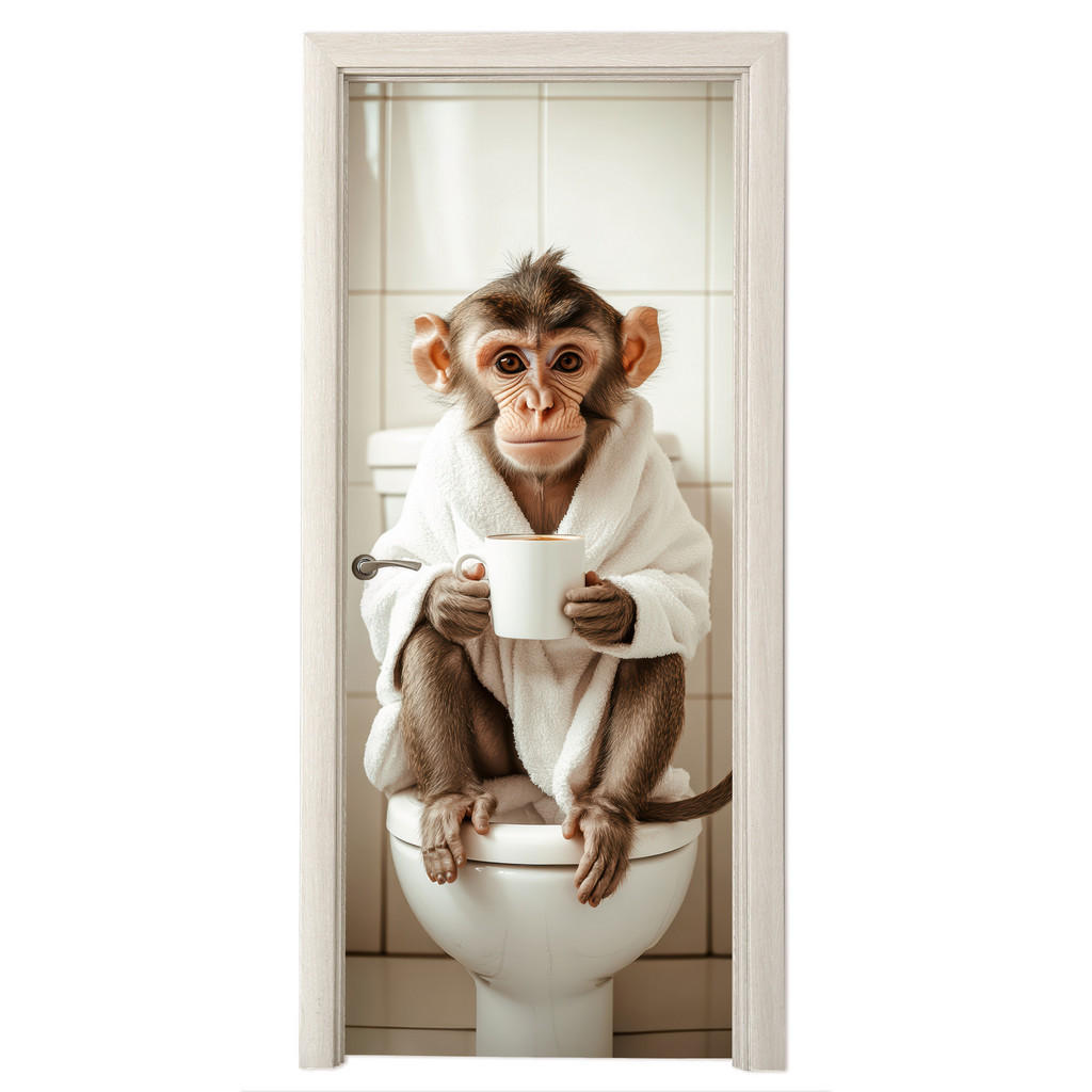 MuchoWow Türaufkleber, Rosa, Kunststoff, Rechteckig, 80x0.1x205 cm, Tapeten & Wandverkleidungen, Fototapeten von MuchoWow