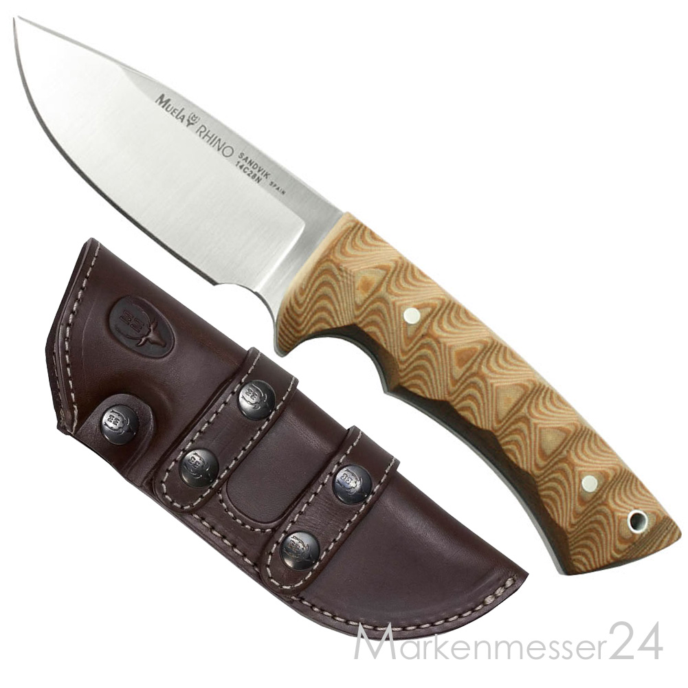 Muela Rhino Micarta sand Jagdmesser von Muela