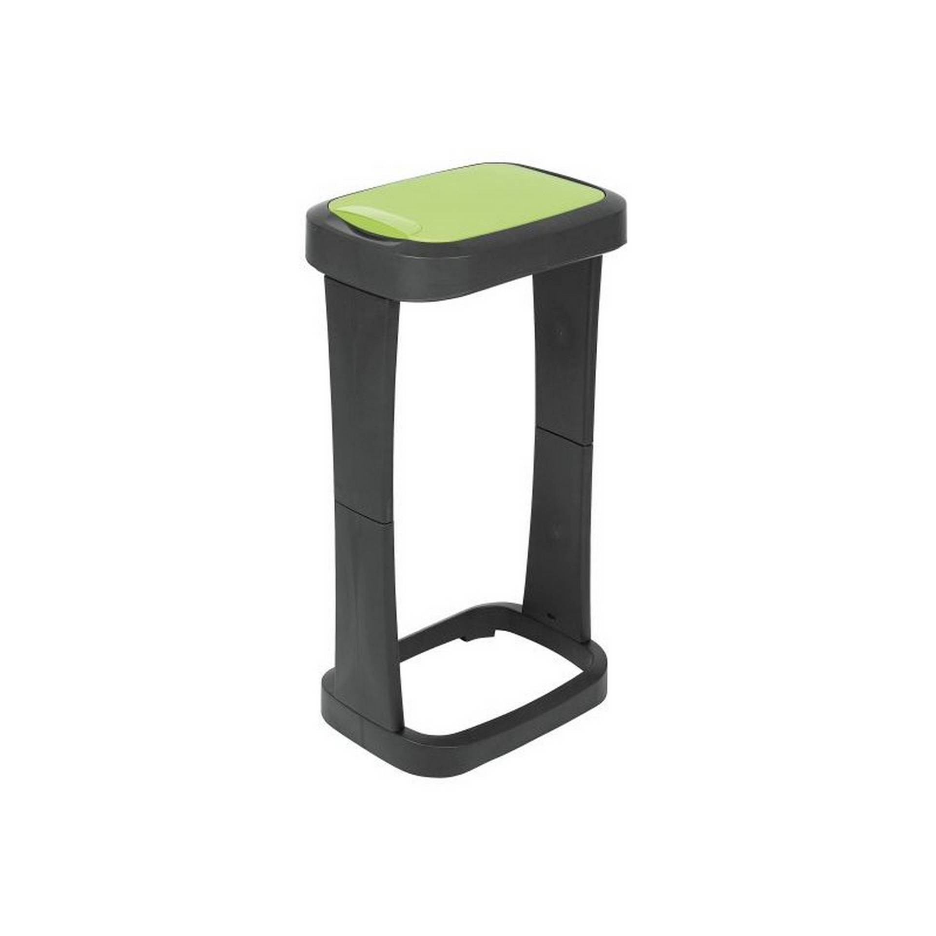 Müllsackständer schwarz/lime oval 120 l