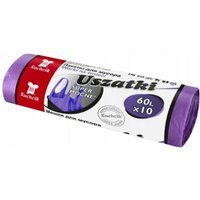 Müllsäcke mit Griffen, extra stark, lila, 60 l, 10 Stück, KUCHCIK Müllsäcke mit Griffen, extra stark, lila, 60 l, 10 Stück, KUCHCIK