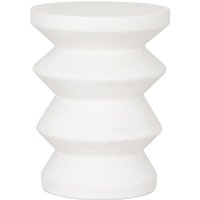 Hocker Zig Zag aus Faserzement, Ø 34 cm