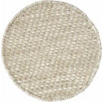 Teppich Asuri aus Stoff Rund Ø 200 cm, Sand