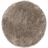 Teppich Crown aus Stoff Rund Ø 200 cm, Braun