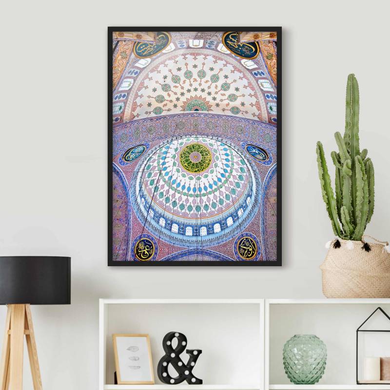 Muster & Textur Bild mit Rahmen Blaue Moschee in Istanbul