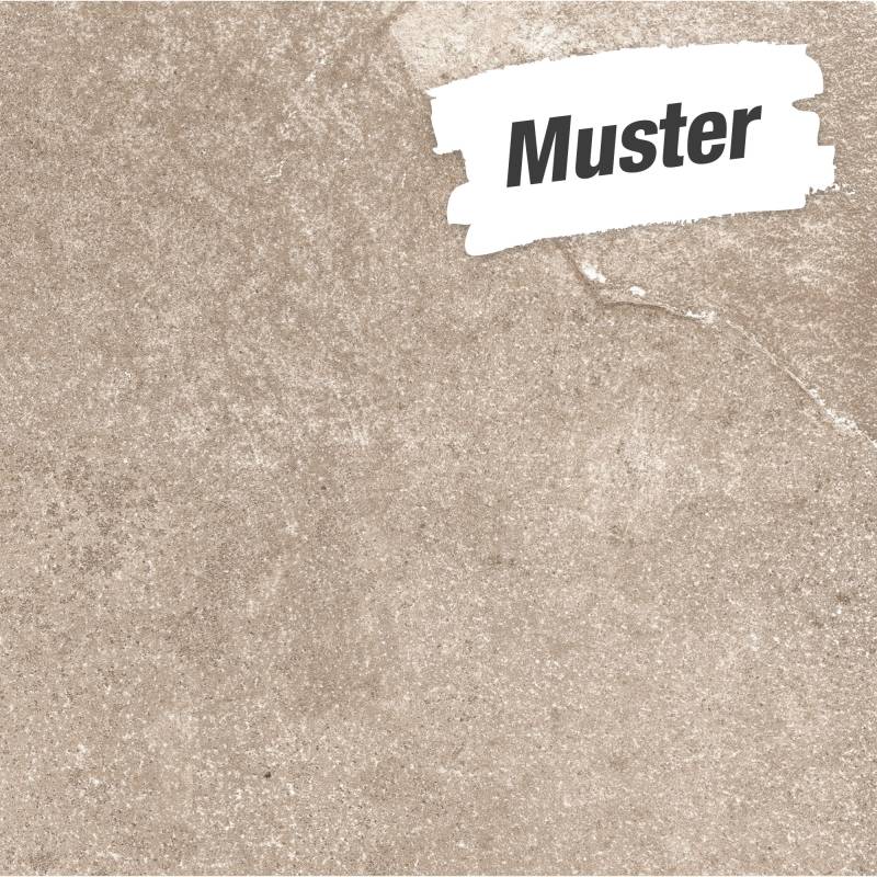 Muster zur Bodenfliese 'Materia' Feinsteinzeug beige 60 x 60 cm