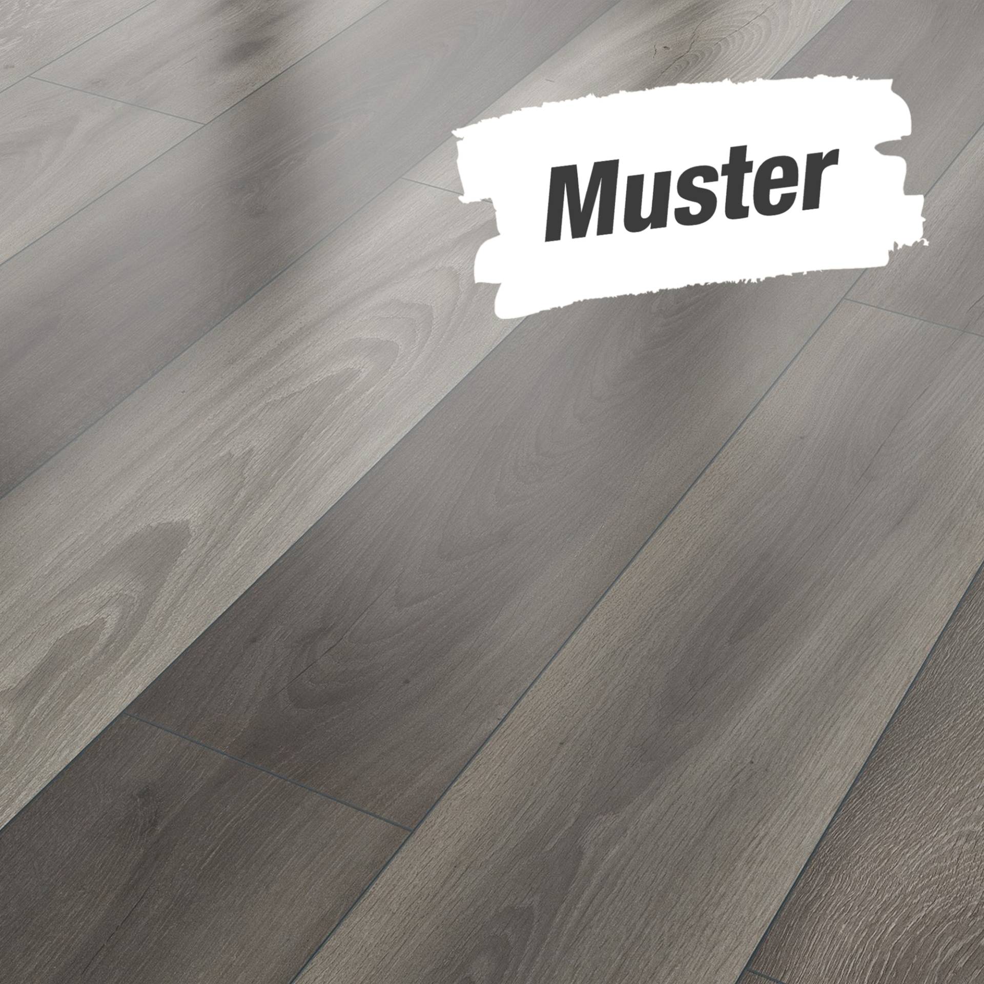 Muster zum Laminat 'Savanne 4V' Tortuna dunkelbraun 7 mm