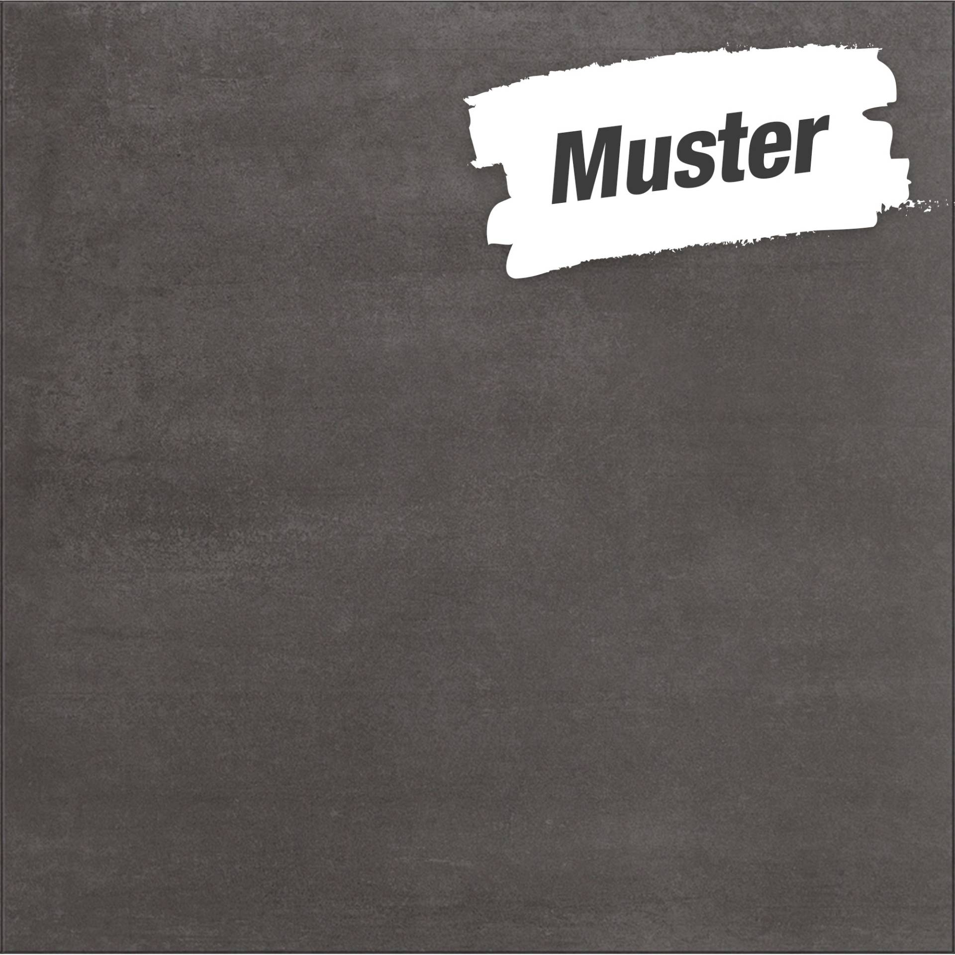 Muster zur Bodenfliese 'Bitumen' Feinsteinzeug anthrazit 59,2 x 59,2 cm