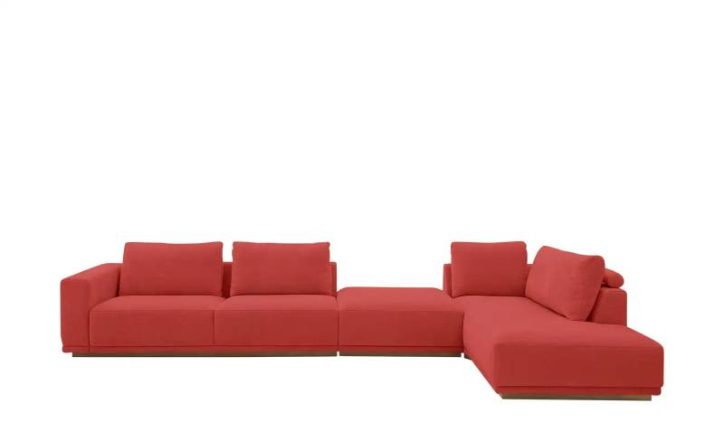 Musterring Ecksofa  JustB! PM200 ¦ rot ¦ Maße (cm): B: 395 H: 60 T: 202.0 Polstermöbel > Sofas > Ecksofas - Höffner