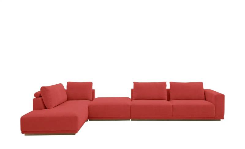 Musterring Ecksofa  JustB! PM200 ¦ rot ¦ Maße (cm): B: 395 H: 60 T: 202.0 Polstermöbel > Sofas > Ecksofas - Höffner