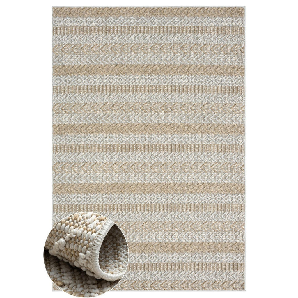 My-Rug Outdoorteppich, Beige, Textil, Rechteckig, 240x320 cm, UV-beständig, pflegeleicht, wasserabweisend, für Fußbodenheizung geeignet, leicht zusammenrollbar, schmutzabweisend, Teppiche & Böden, Teppiche, Outdoorteppiche von My-Rug