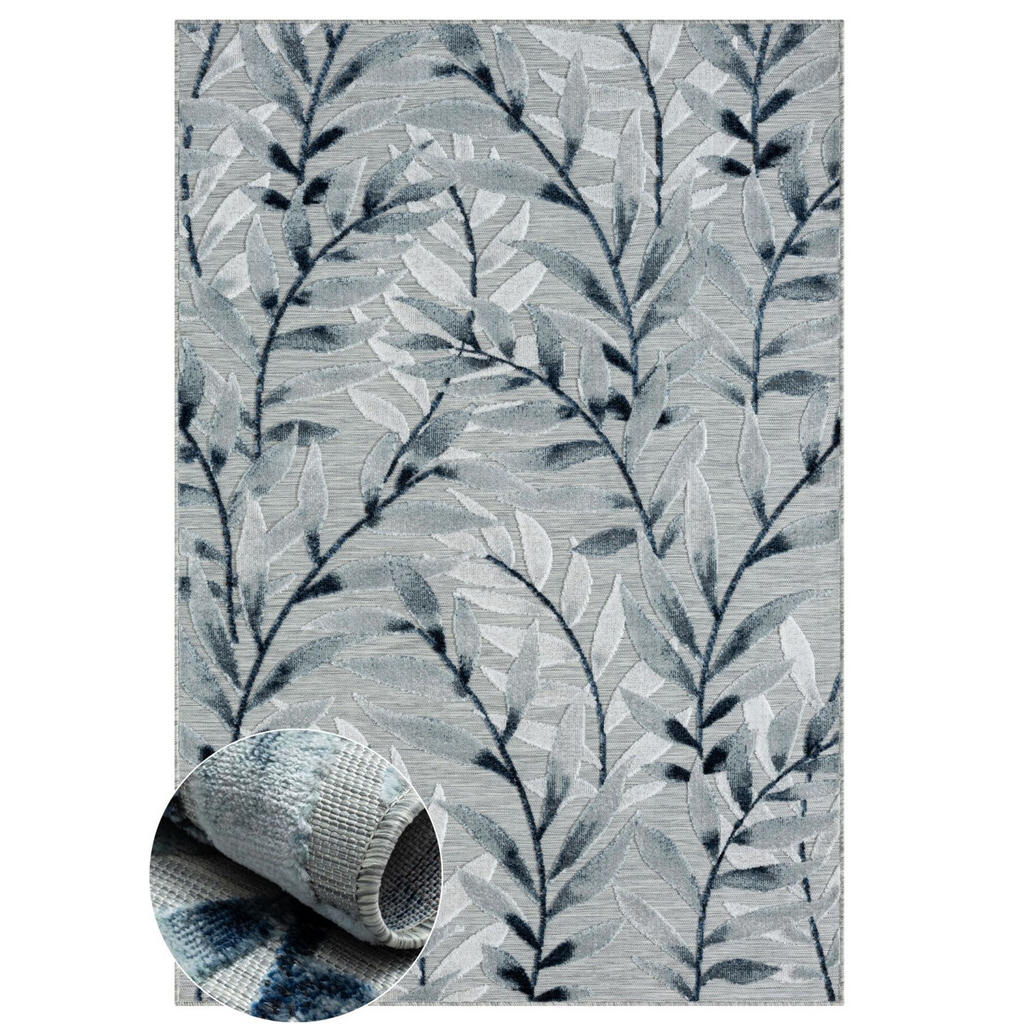 My-Rug Outdoorteppich, Blaugrau, Textil, Rechteckig, 140x200 cm, UV-beständig, pflegeleicht, wasserabweisend, für Fußbodenheizung geeignet, leicht zusammenrollbar, schmutzabweisend, Teppiche & Böden, Teppiche, Outdoorteppiche von My-Rug