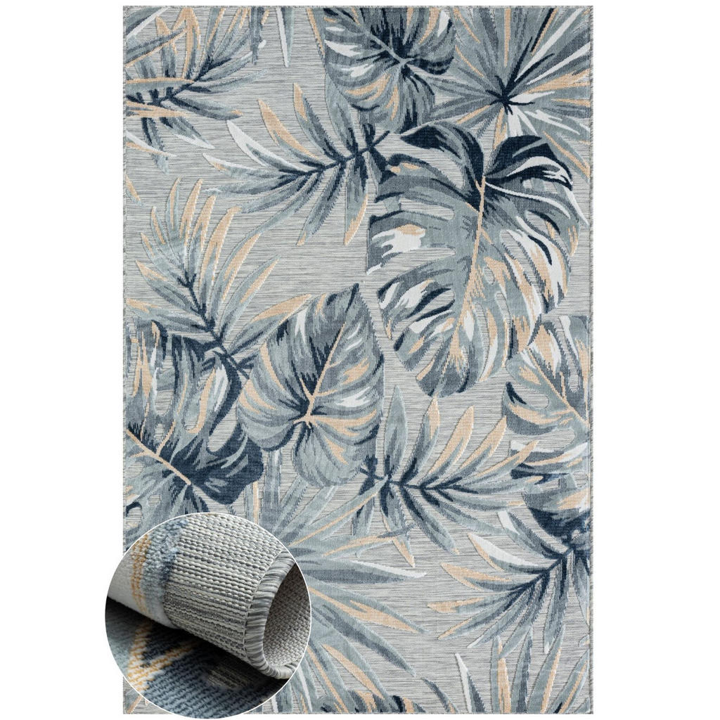 My-Rug Outdoorteppich, Blaugrau, Textil, Rechteckig, 160x230 cm, UV-beständig, pflegeleicht, wasserabweisend, für Fußbodenheizung geeignet, leicht zusammenrollbar, schmutzabweisend, Teppiche & Böden, Teppiche, Outdoorteppiche von My-Rug