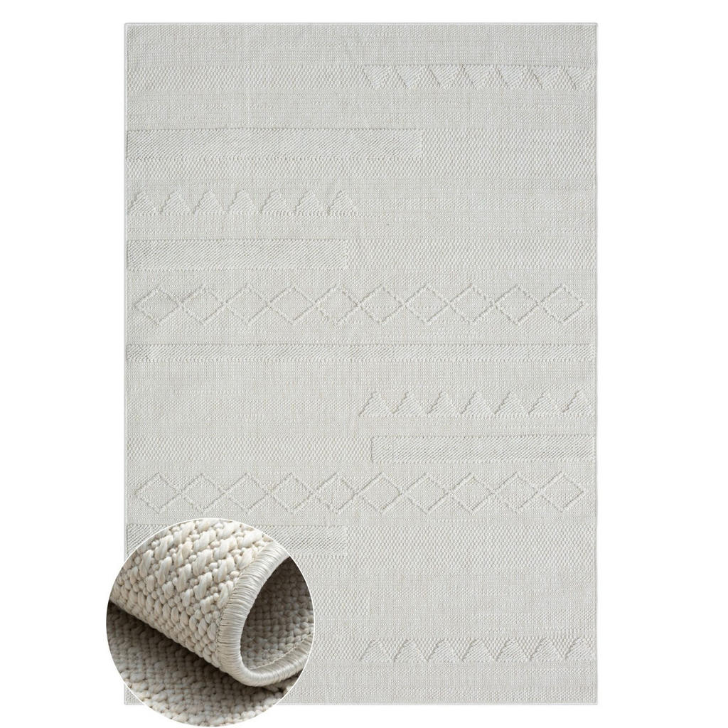 My-Rug Outdoorteppich, Creme, Textil, Rechteckig, 200x300 cm, UV-beständig, pflegeleicht, wasserabweisend, für Fußbodenheizung geeignet, leicht zusammenrollbar, schmutzabweisend, Teppiche & Böden, Teppiche, Outdoorteppiche von My-Rug