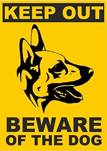 N1110 Keep Out Beware Of The DOG Sign, Printed Vinyl Signs, ADHESIVE STICKER of sign for warning - 35,5cm/25,5cm N1110 Keep Out Beware Of The DOG Sign, Printed Vinyl Signs, ADHESIVE STICKER of sign for warning - 35,5cm/25,5cm von lepni.me