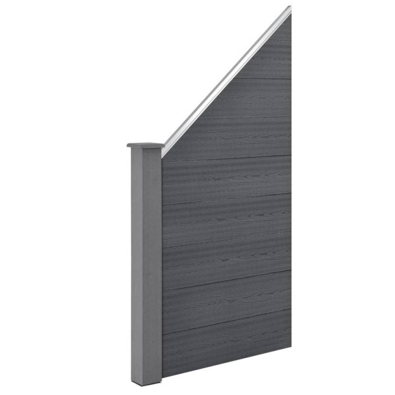 NEU.HOLZ GARTENZAUN Grau