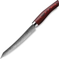 Nesmuk Exklusiv C 90 Damast Slicer 16 cm - Griff Micarta rot von Nesmuk