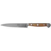 Güde Alpha Walnuss Tomatenmesser 13 cm mit Wellenschliff - CVM-Messerstahl - Griffschalen Walnussholz von Güde